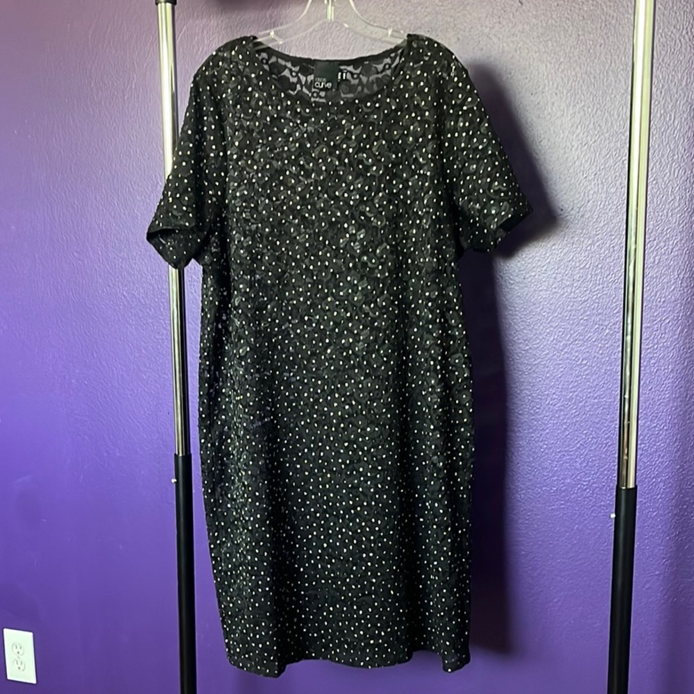 ASOS Black Lace Midi Dress